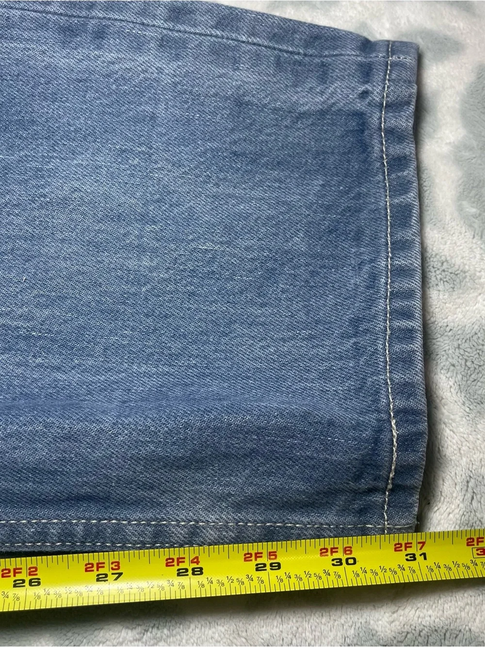 Levi’s 501 Original Straight Leg Button Fly Jeans Men’s 38x34 Light Wash USA